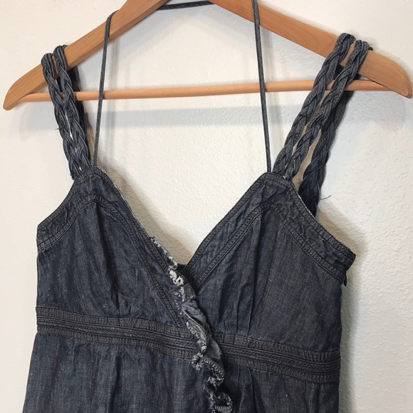 ERMANNO SCERVINO Distressed Denim Dress 40 - Picture 2 of 10